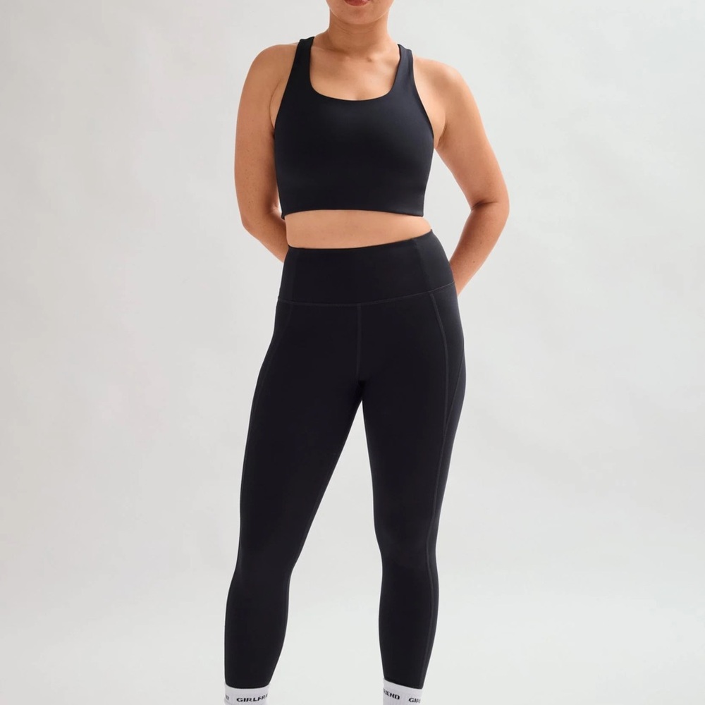 girlfriend collective Matte Black High-Waist Leggings